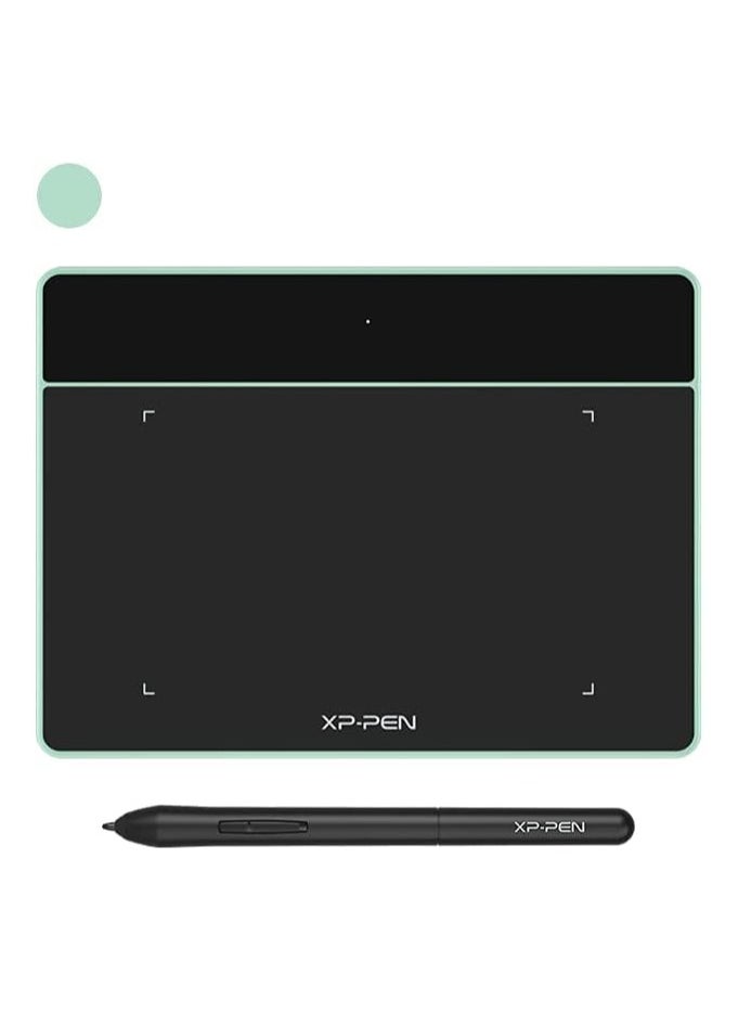 XP-PEN Deco Fun XS 4x3 Inch Graphic Drawing Tablet for Electronic Signing and Distance Education, Apple Green