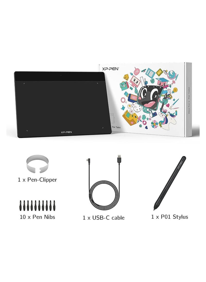 XP-PEN Deco Fun XS 4x3 Inch Graphic Drawing Tablet for Electronic Signing and Distance Education, Apple Green
