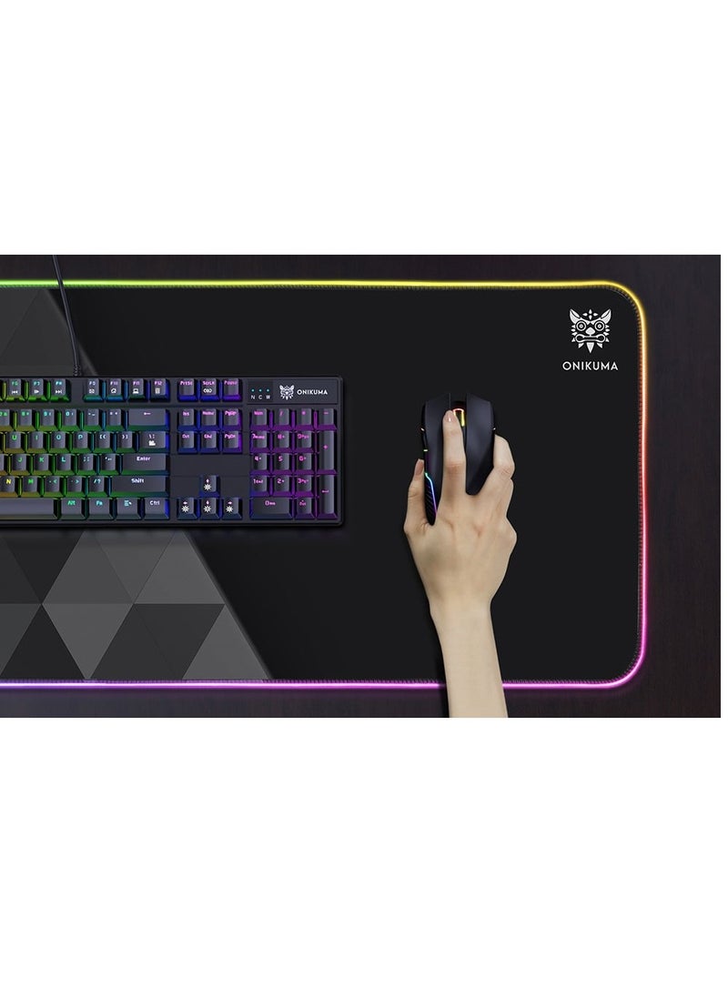 ONIKUMA MP006 RGB Mousepad Black