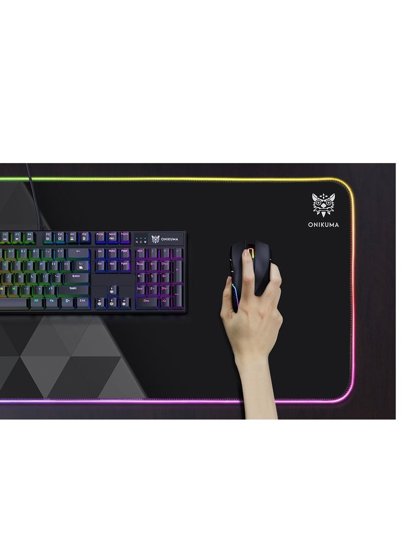 ONIKUMA MP006 RGB Mousepad Black