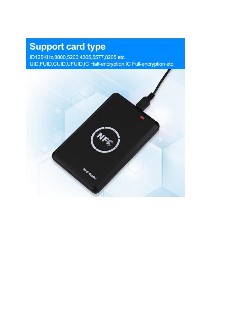 NFC Smart Card Reader Writer, RFID Copier, Duplicator, USB Key Fobs Programmer, ID IC UID, EM4305, T5577 Tag, 125KHz, 13.56MHz