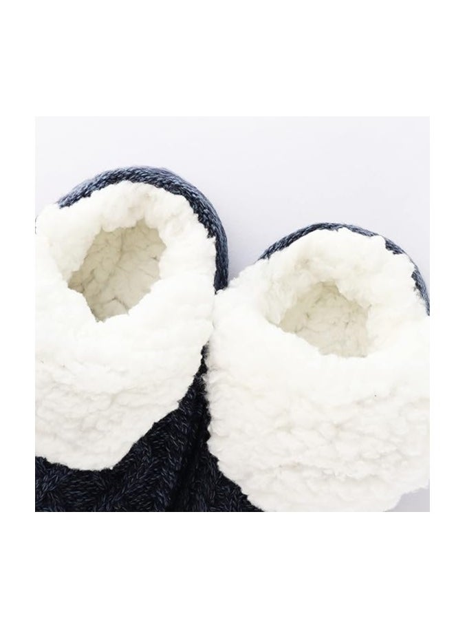 Fluffy Fleece Slipper Socks Non-Slip Warm Winter Socks Cute Fleece-lined Slipper Socks Warm Indoor Slipper Socks Cozy Winter Non-Skid Socks Plush Socks for Unisex