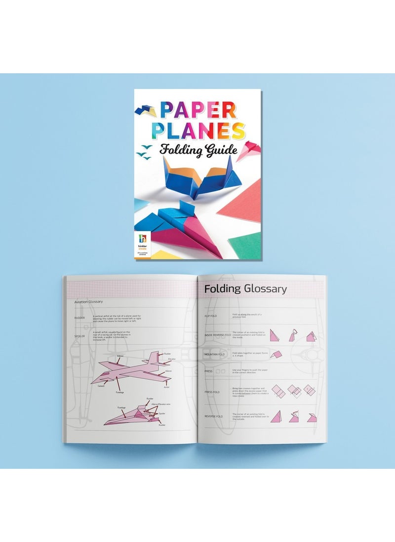 Hinkler Ultimate Paper Planes Activity Case – Complete Paper Planes Craft Kit for Kids, Includes Colourful Paper, Instructions, and Designs, Create Fun Flying Planes, Develops Creativity and Fine Motor Skills