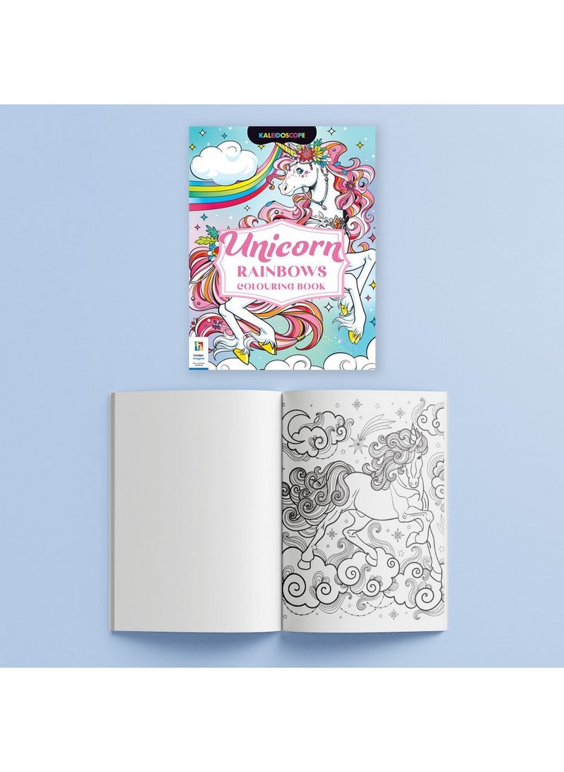Hinkler Kaleidoscope Ultimate Colouring Carry Case – Unicorns Edition, Complete Colouring Set for Kids, Includes Markers, Crayons, Pencils, and Unicorn Designs, Portable Case for On-the-Go Creativity, Ideal Gift for Unicorn Lovers and Young Artists