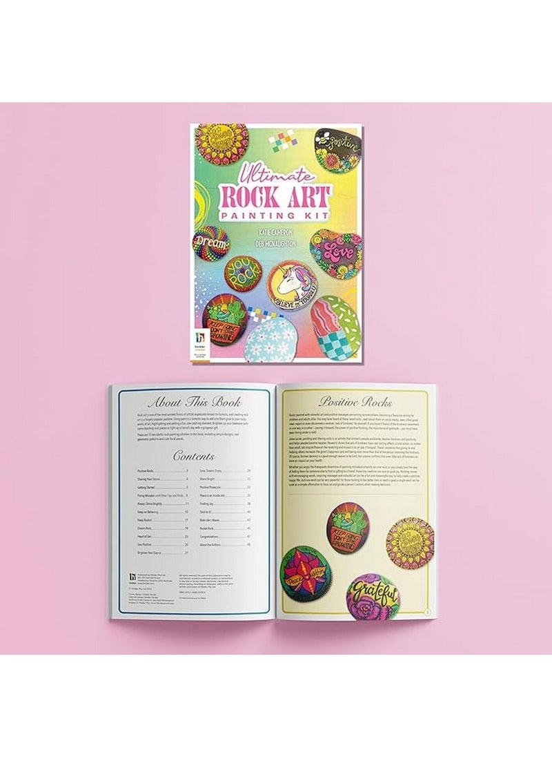 Hinkler Ultimate Rock Art Painting Kit – DIY Craft Set for Kids with Rocks, Paints, Brushes, and Creative Art Tools for Rock Painting, Custom Designs, & Décor