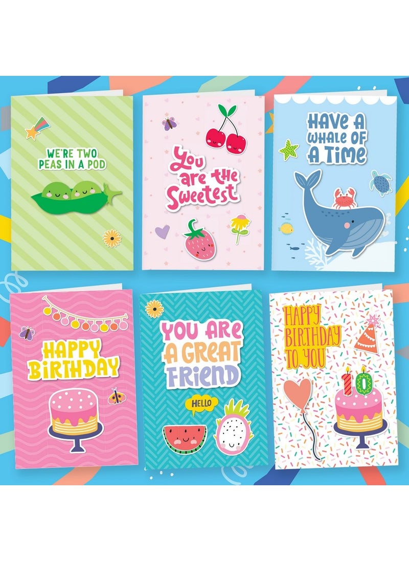 Hinkler Mindful Me BFF Card Making Kit - DIY Friendship Card Kit includes a book with project ideas, plus cards, envelopes, stickers, a hole punch, markers, and more, a Creative Craft Set for Kids, Custom Cards for BFFs, Personalized Greeting Cards