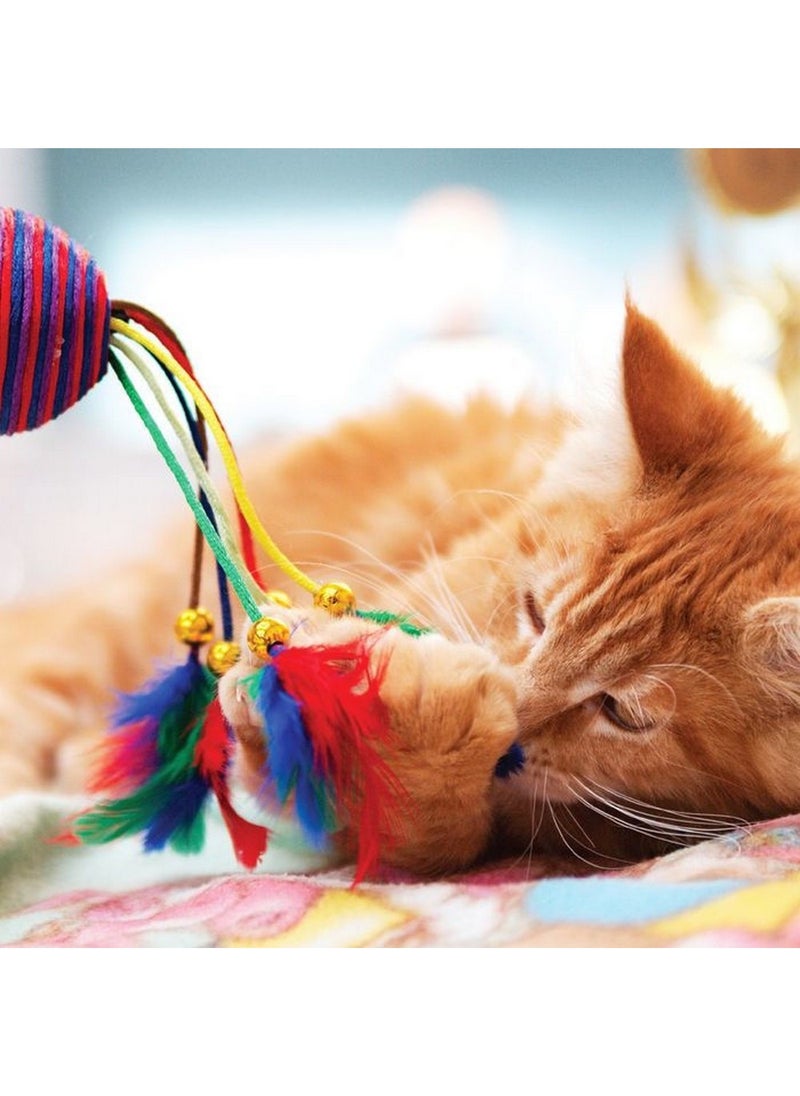 Hinkler Cat Tricks & Play Kit includes 64-page Book, Training Clicker, Extendable Target Stick, and Ball and Mouse Toys! Interactive Cat Toy Set, Teach Your Cat Fun Tricks, Safe & Stimulating Play, Fun Pet Playtime Kit