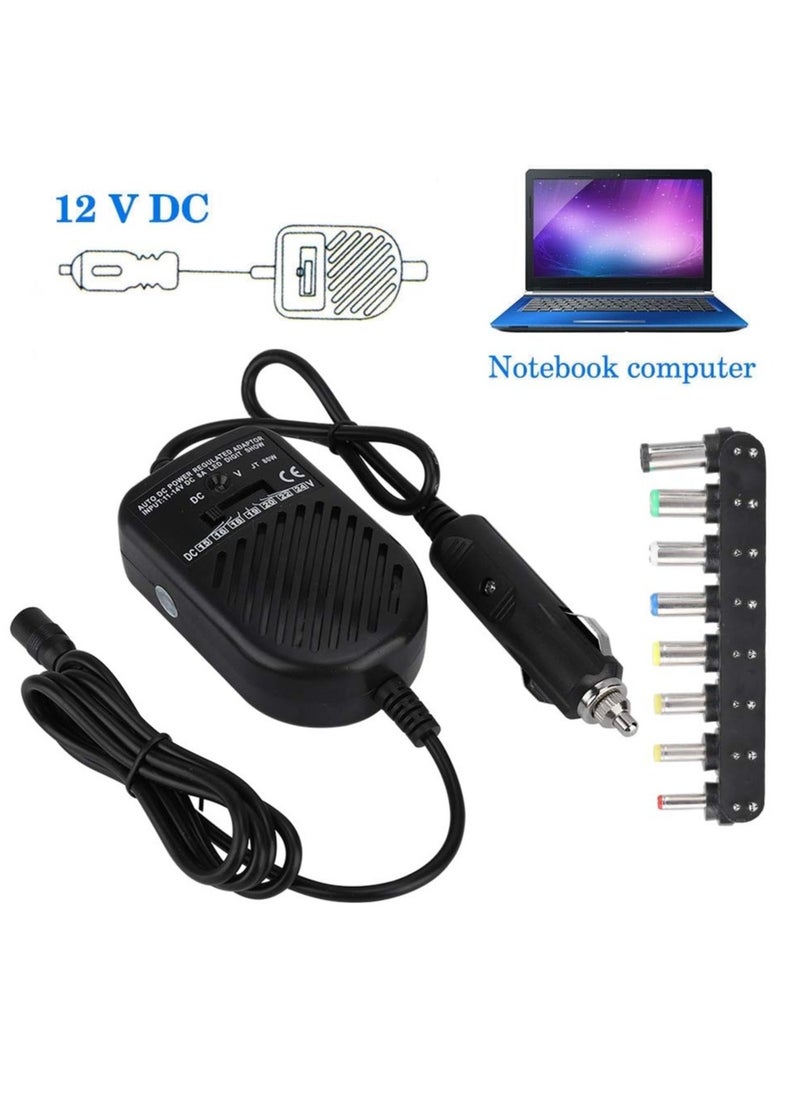 Adjustable Output Voltage Car Laptop Charger, 15-24V High Efficiency 80W Charger, for Laptop Notebook Home