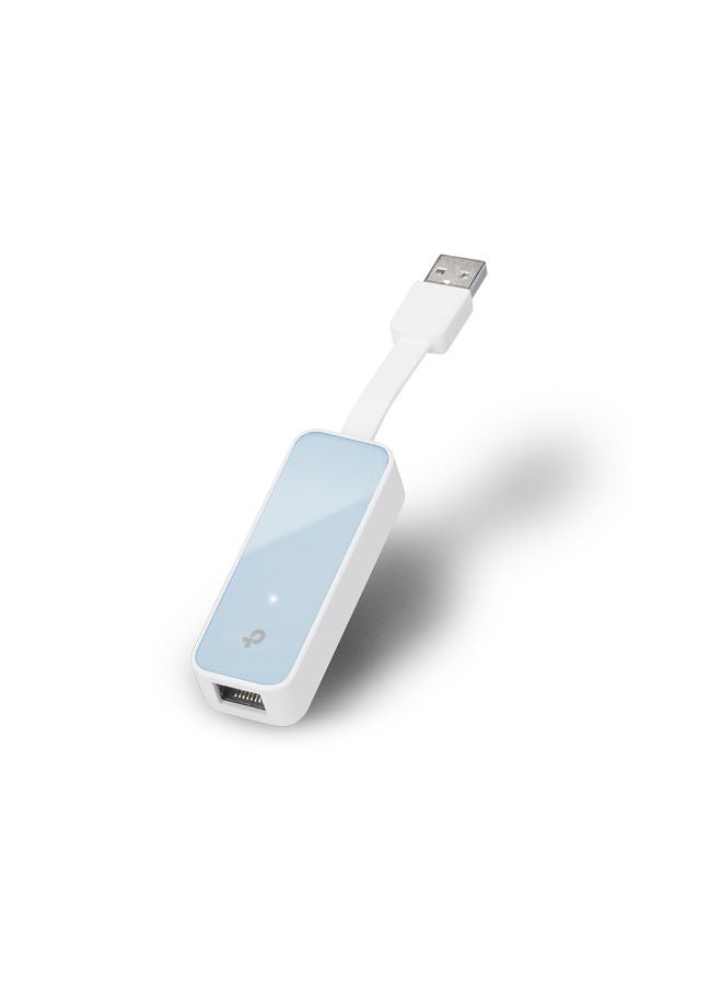 USB 2.0 to 100Mbps Ethernet Network Adapter White