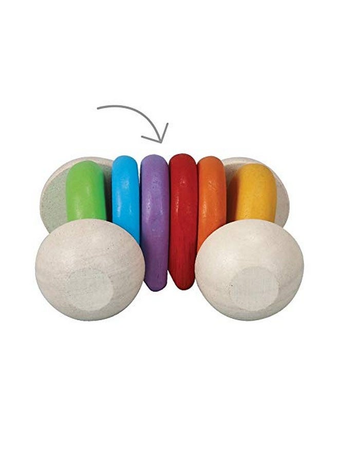 Wooden Baby Car Toy (5229) | Rainbow Color Collection |Sustainably Made From Rubberwood And Non-Toxic Paints And Dyes