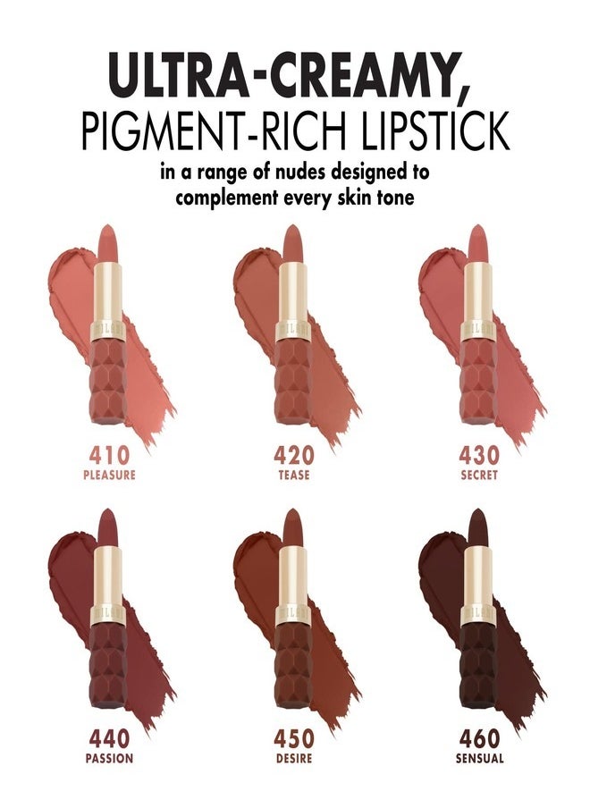 Milani Color Fetish Matte Lipstick - Shade  360 Dahlia (4g) | Long-Lasting, Highly Pigmented, Bold Color | Lightweight, Velvet Matte Finish | Comfortable, Full-Coverage Lipstick