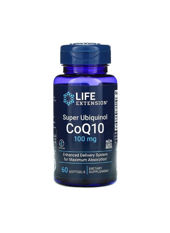 Super Ubiquinol CoQ10 100 mg 60 Softgels