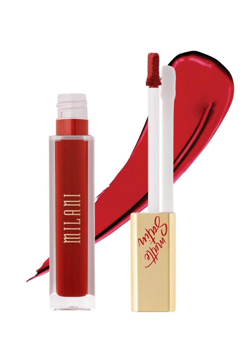 Milani Amore Satin Matte Lip Crème - Shade 10 (Satin) | Long-Lasting, Lightweight, Velvet-Matte Finish | Hydrating, Full-Coverage Liquid Lipstick