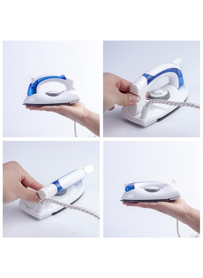 Portable Steam Iron For Clothes - Mini Handheld Non Stick Travel Iron