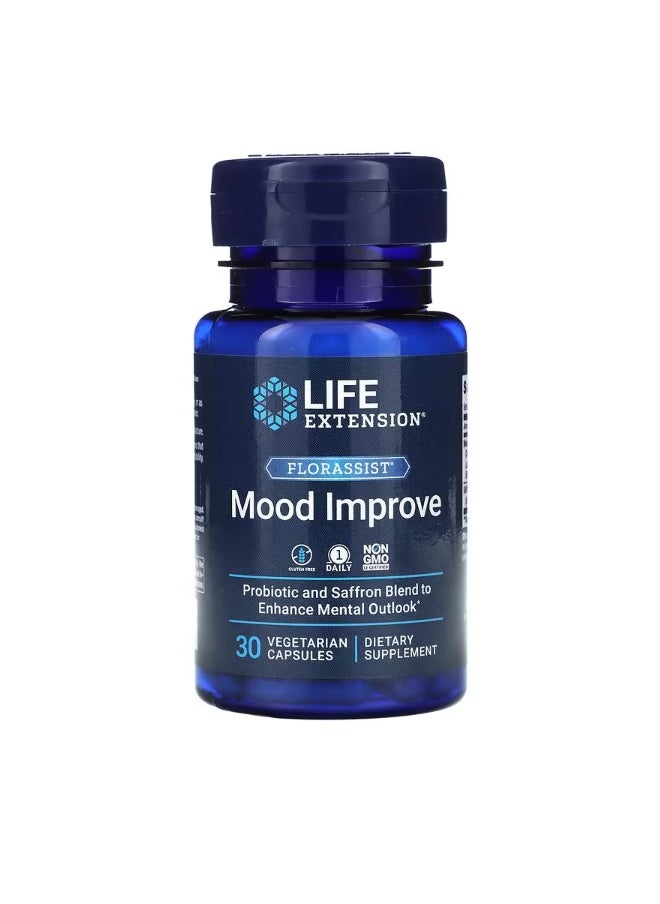 FLORASSIST Mood Improve  30 Vegetarian Capsules