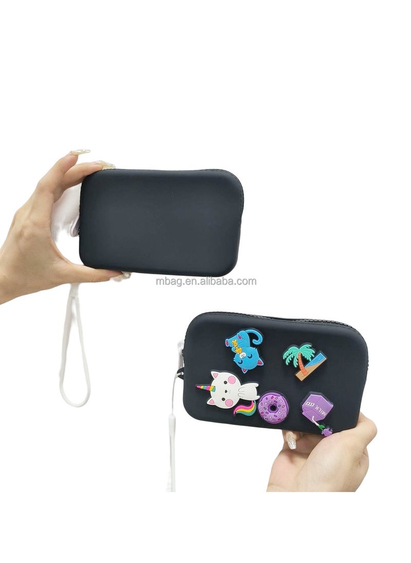 Silicone Coin Purse Change Cash Bag Small Purse Wallets Multi functional Mini Cosmetic Makeup Bags