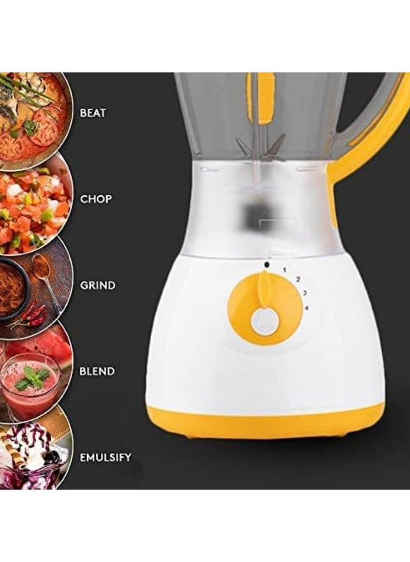 Smoothie Maker, Professional High Speed Blender 1000W with Adjustable Speeds and 1.5L Jar, Professional Mixer for Food Processor for Kitchen, 4 Stainless Steel Blades