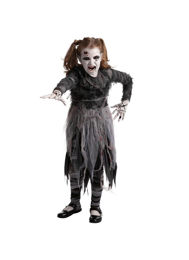 Bandage Zombie Costume, Halloween Girl Scary Costume For Halloween Dress Up Party, Role Playing, Themed Parties-S(5-7Yr)