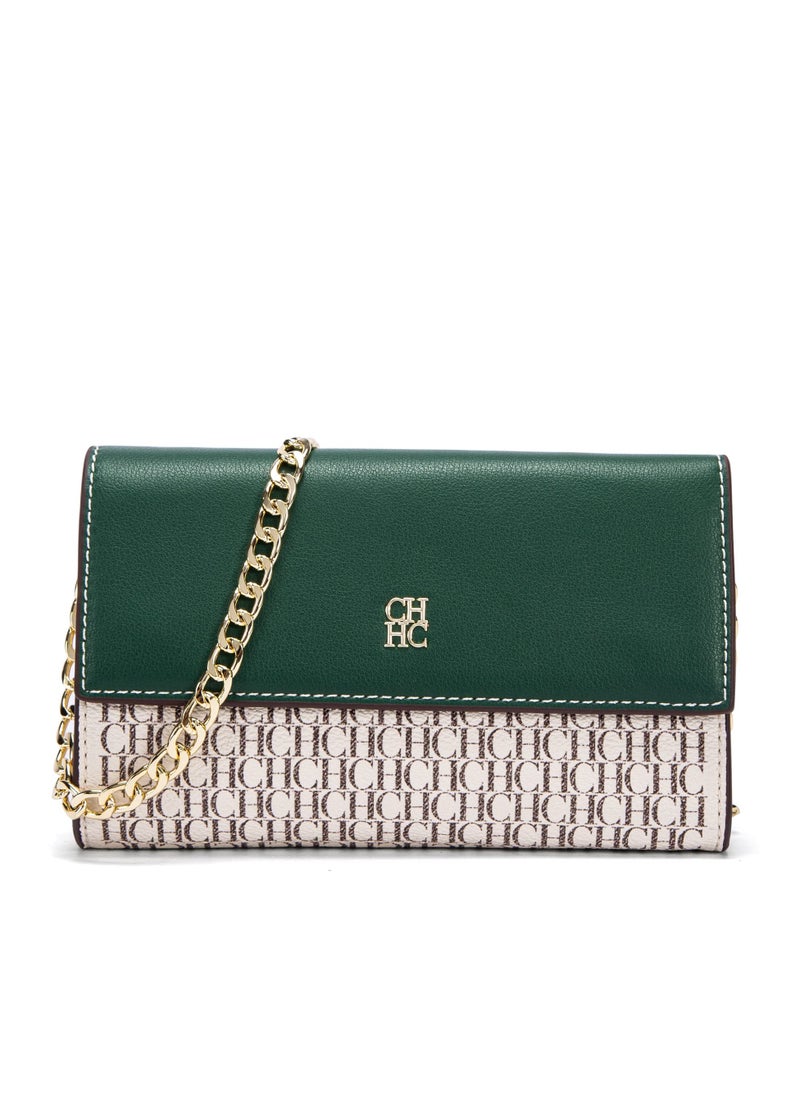Small Crossbody Bag for Women,Cell Phone Purse Women's Shoulder Handbags Wallet Purse with Credit Card Slots Gold Hardware Chain Purses Shoulder Bag(Green)