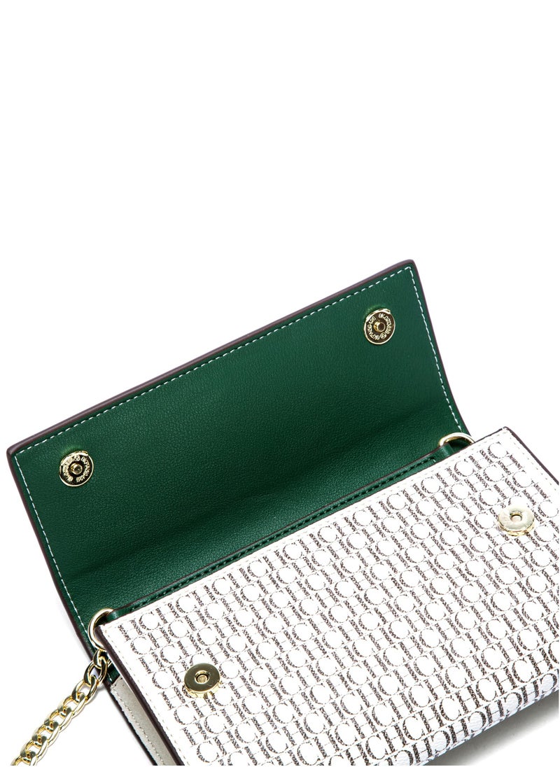 Small Crossbody Bag for Women,Cell Phone Purse Women's Shoulder Handbags Wallet Purse with Credit Card Slots Gold Hardware Chain Purses Shoulder Bag(Green)