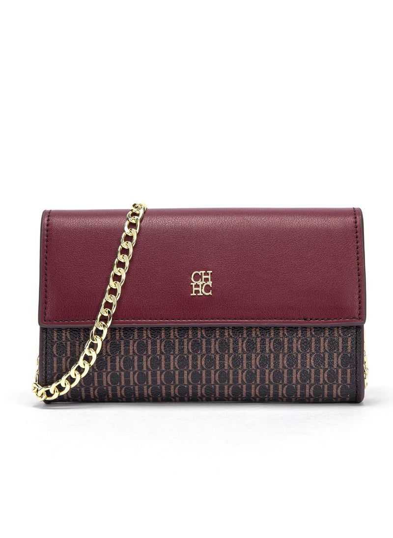 Small Crossbody Bag for Women,Cell Phone Purse Women's Shoulder Handbags Wallet Purse with Credit Card Slots Gold Hardware Chain Purses Shoulder Bag(Coffee)
