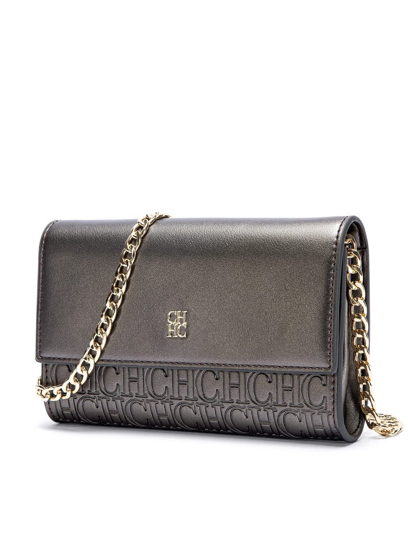 Small Crossbody Bag for Women,Cell Phone Purse Women's Shoulder Handbags Wallet Purse with Credit Card Slots Gold Hardware Chain Purses Shoulder Bag(Bronze)