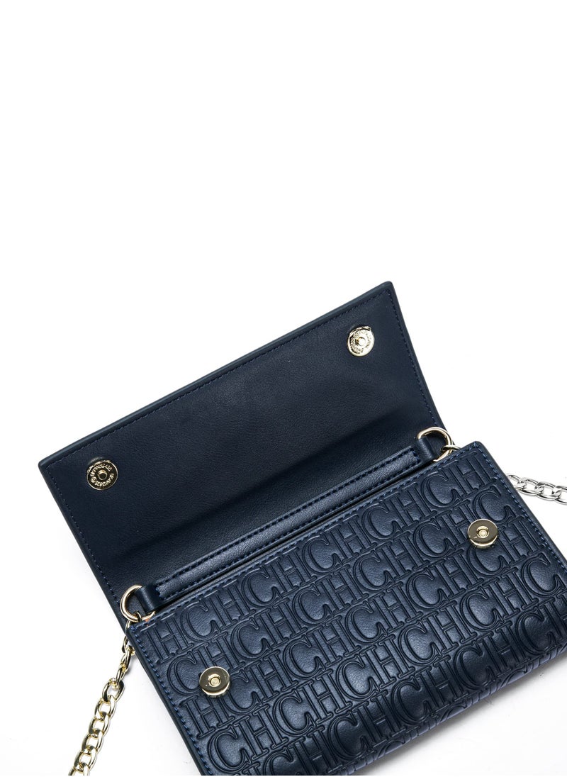 Small Crossbody Bag for Women,Cell Phone Purse Women's Shoulder Handbags Wallet Purse with Credit Card Slots Gold Hardware Chain Purses Shoulder Bag(Blue)