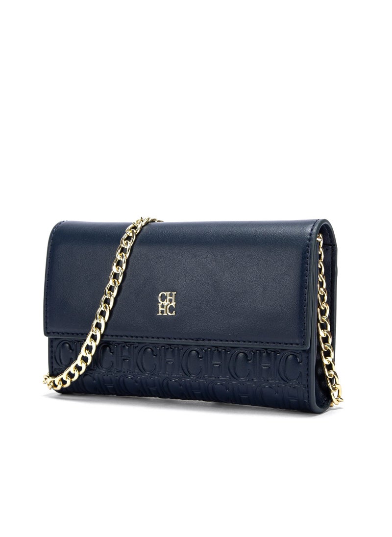 Small Crossbody Bag for Women,Cell Phone Purse Women's Shoulder Handbags Wallet Purse with Credit Card Slots Gold Hardware Chain Purses Shoulder Bag(Blue)