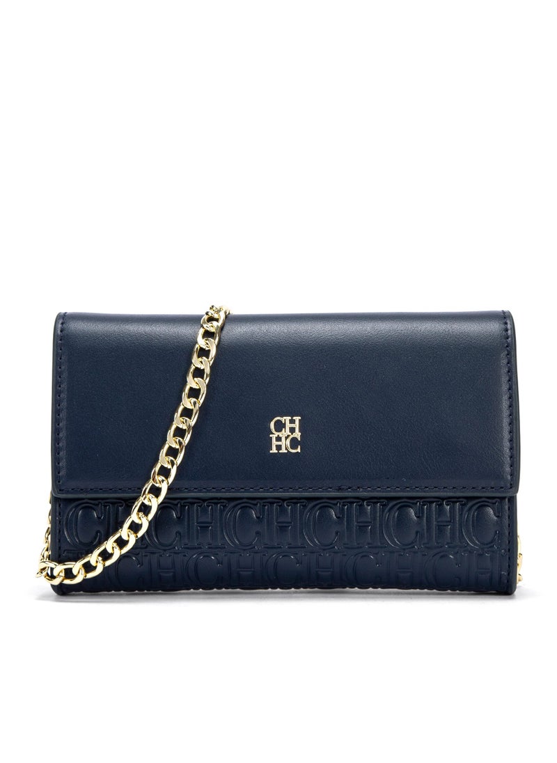 Small Crossbody Bag for Women,Cell Phone Purse Women's Shoulder Handbags Wallet Purse with Credit Card Slots Gold Hardware Chain Purses Shoulder Bag(Blue)