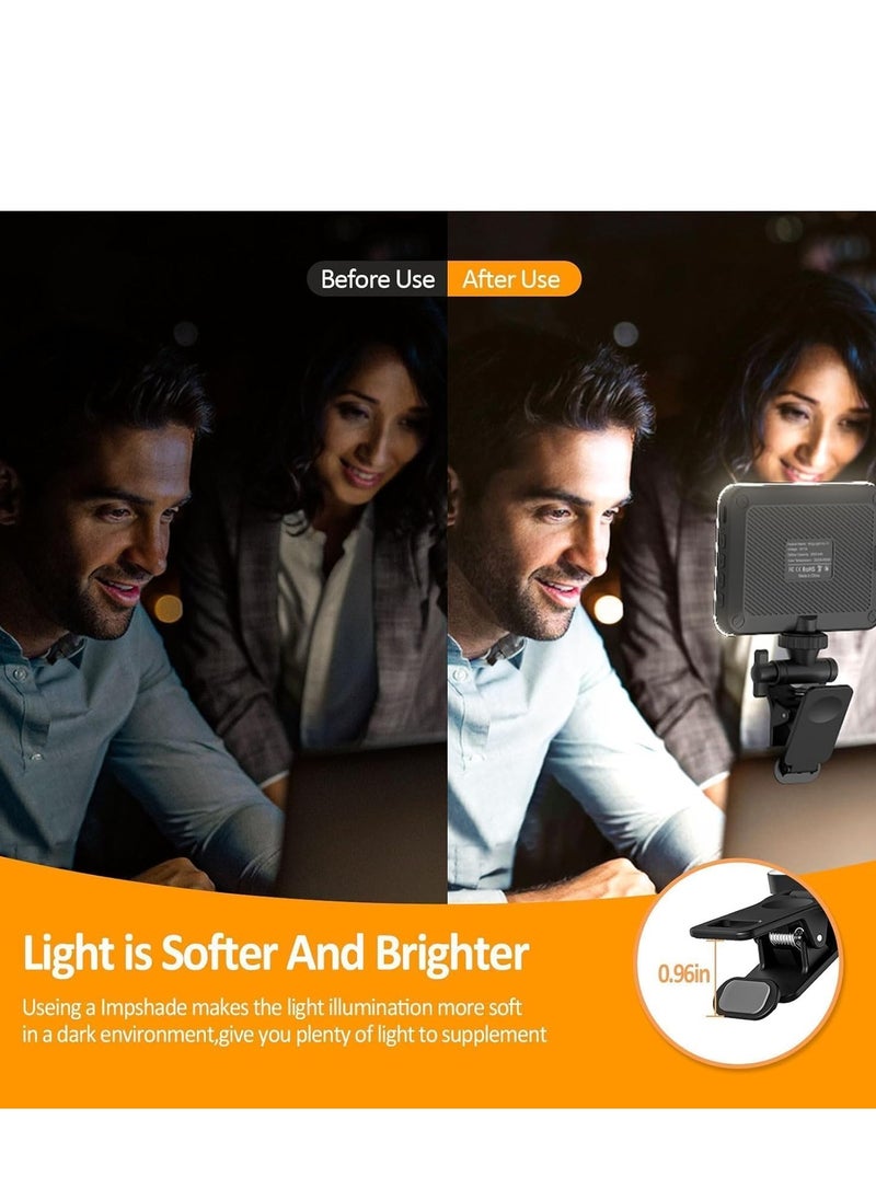 New LED Selfie Light – 60 LED Rechargeable 2200mAh Cell Phone Fill Light, 7 Modes & 10-Level Brightness, Portable Clip-On Light for Photography & Video Calls