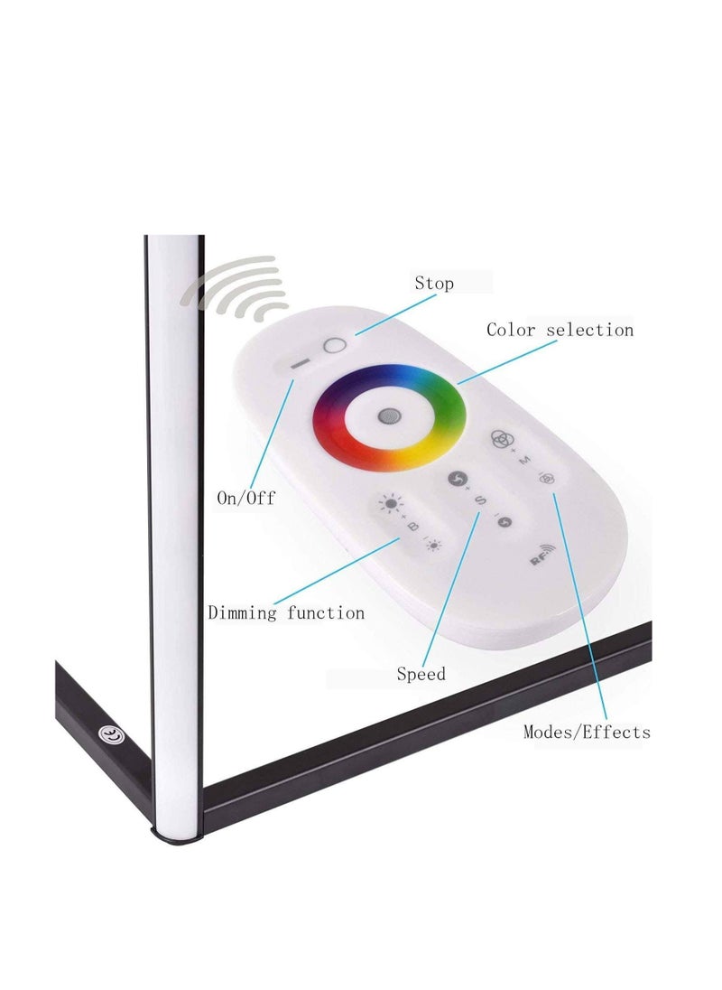 Smart RGB Corner Floor Lamp Adjustable Brightness Voice Control Color Changing LED Minimalist Nordic Floor Lamp With Remote