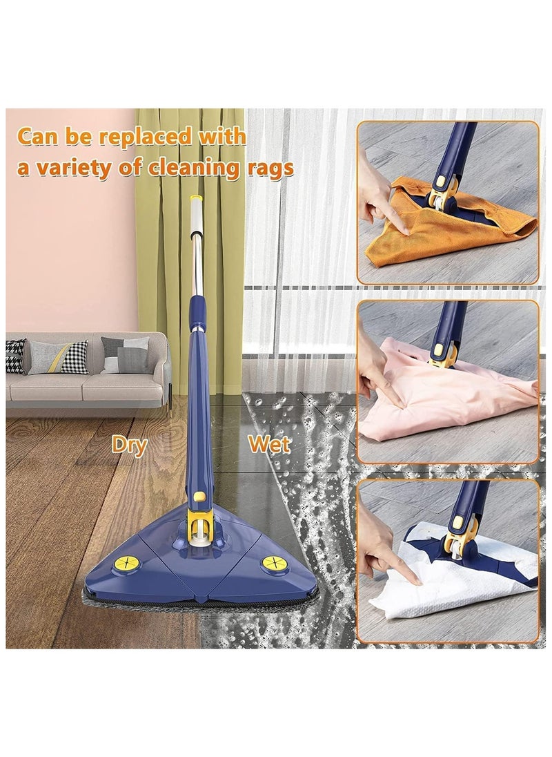 360° Rotatable Triangle Mops for Floor Cleaning,Push-Pull Automatic Self Squeezing Mop,Microfiber Dust Flat Cleaning Kitchen Mops for Floor Wall Window Car Cleaning