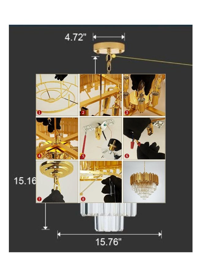 A F N LIGHTINGS AFN Modern Crystal Wall Lamp Gold Wall Sconce Crystal Wall Light Fixtures for Living Room Bedside Hallway Stairway