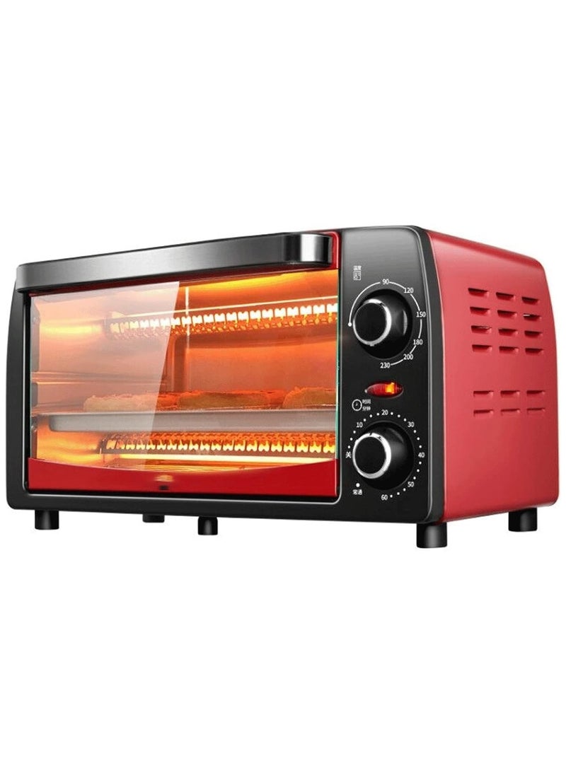 Electric Oven Household Multi-Function Mini Oven 12L Capacity for Household Cakes, Pizza Baking, Bread Fermentation