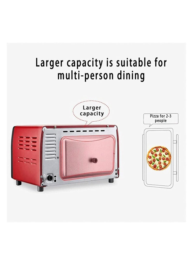 Electric Oven Household Multi-Function Mini Oven 12L Capacity for Household Cakes, Pizza Baking, Bread Fermentation