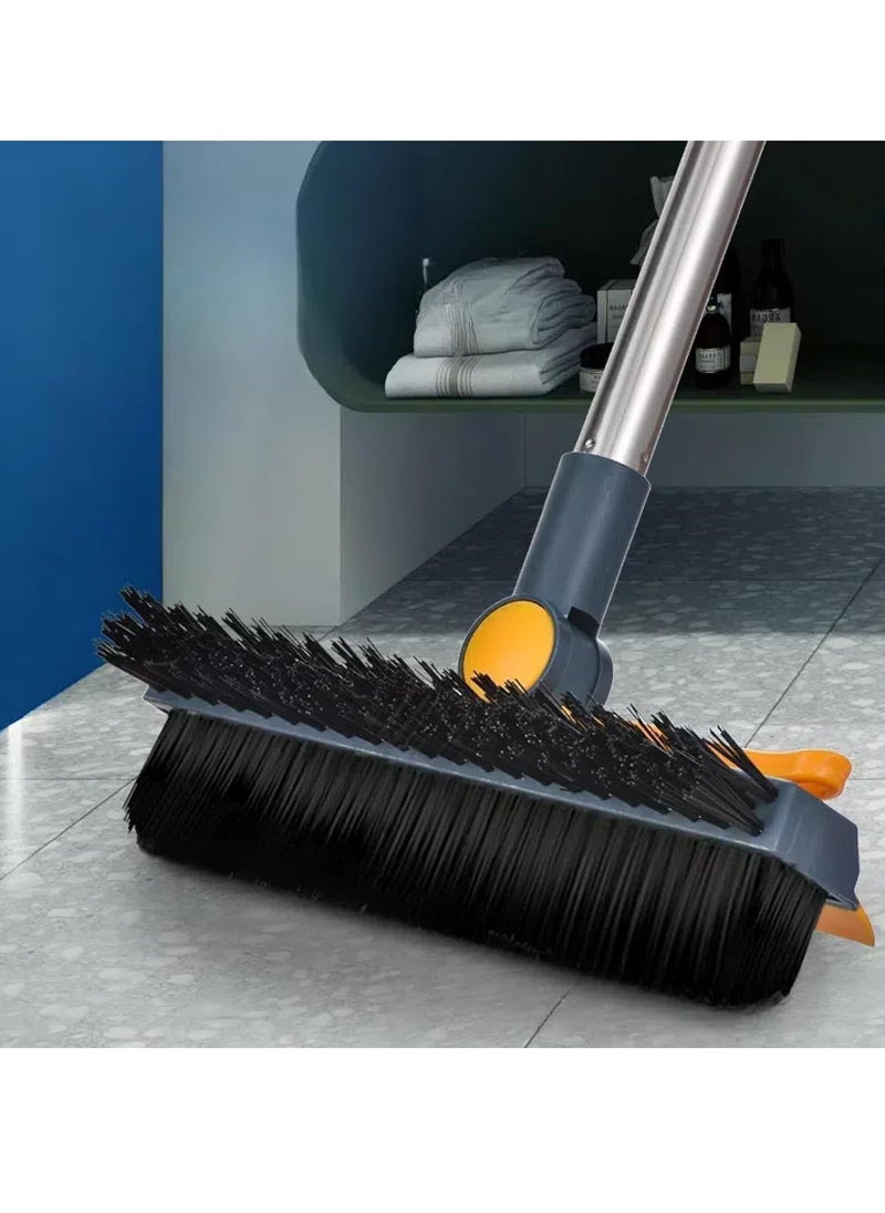 3-in-1 floor brush, toilet brush, stiff bristle floor brush, bathroom cleaning brush, long-handled tile floor joint brush