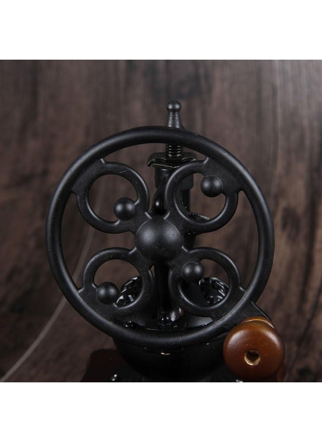 Manual Coffee Grinder Antique Cast Iron Hand Crank Coffee Mill With Grind Settings & Catch Drawer