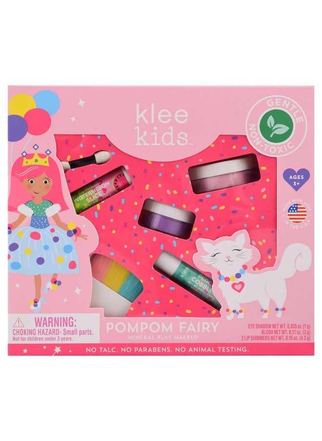 Luna Star Klee Kids Play Makeup Kit. Gentle And Non-Toxic. Kid-Friendly. Made In Usa. (Pom Pom Fairy)