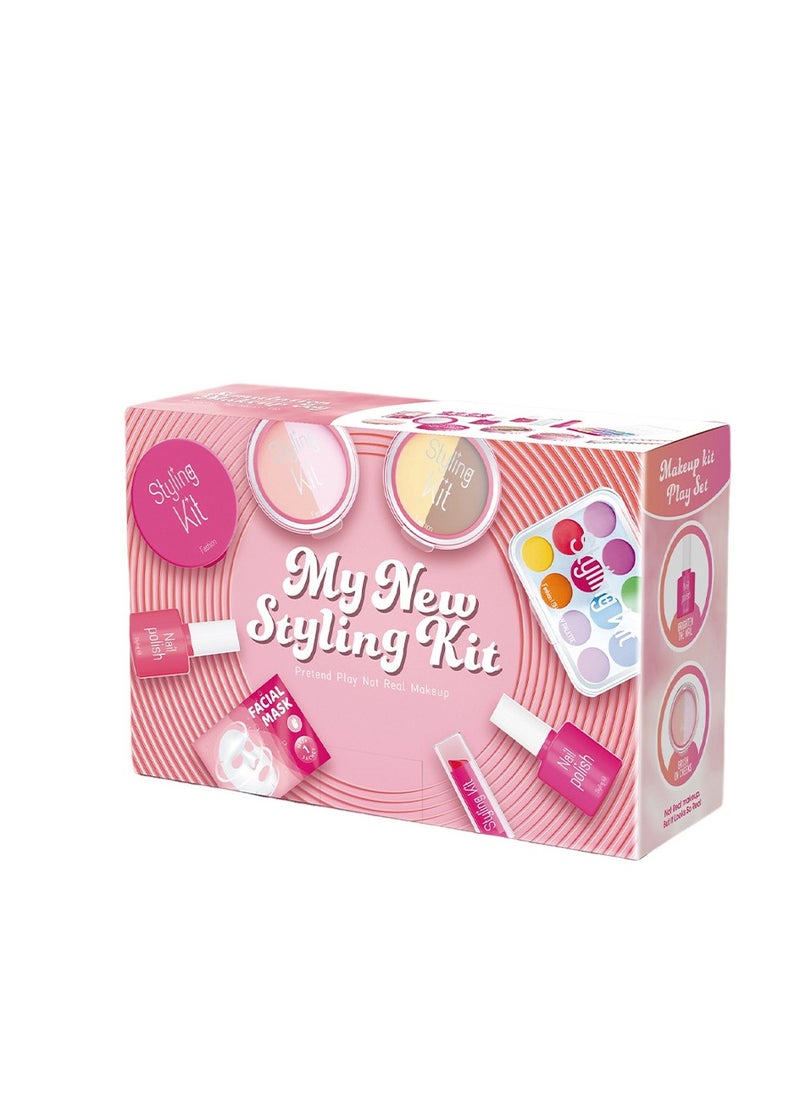 Kids Makeup Kit for Girls Pink Makeup Set, Real Washable Make up Kit for Little Girl Princess Toddler Makeup for Kid Birthday Gifts Toys for Girls