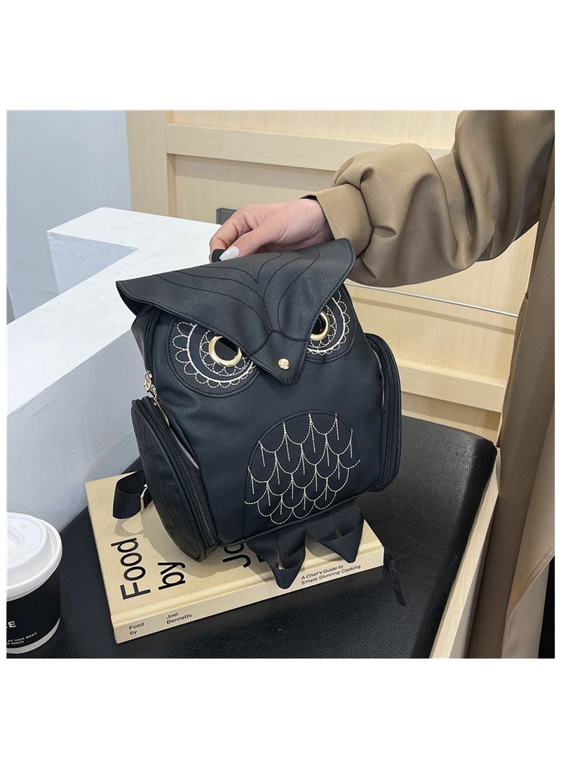 Owl Cute Popular Large Capacity Student Class Leisure All-match Cartoon Backpack 22*7*15CM