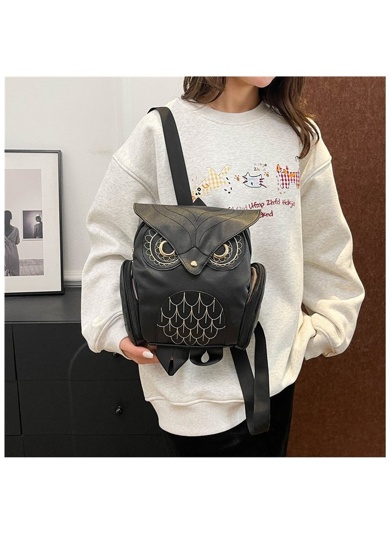 Owl Cute Popular Large Capacity Student Class Leisure All-match Cartoon Backpack 22*7*15CM