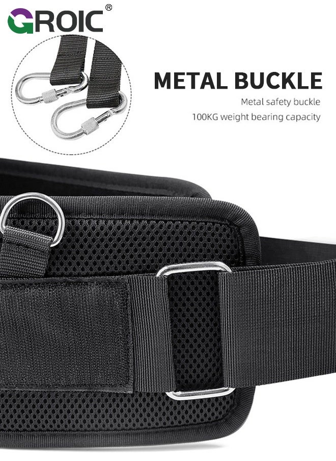 Quick Locking Weighted Belt,Double-Layer Dip Belt for Weight Lifting, Squat Belt, Dip Belt For Weight Lifting, Weighted Belt, Sled Pulling Belt, Pull Up Weight Belt, Rogue Weight Lifting Belt