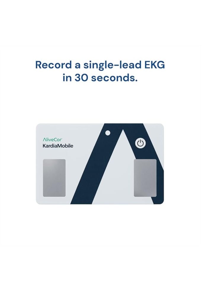 KardiaMobile Card Wallet-Sized Personal EKG Device - Record Single-Lead EKGs On The Go and Detect Irregular Heartbeats