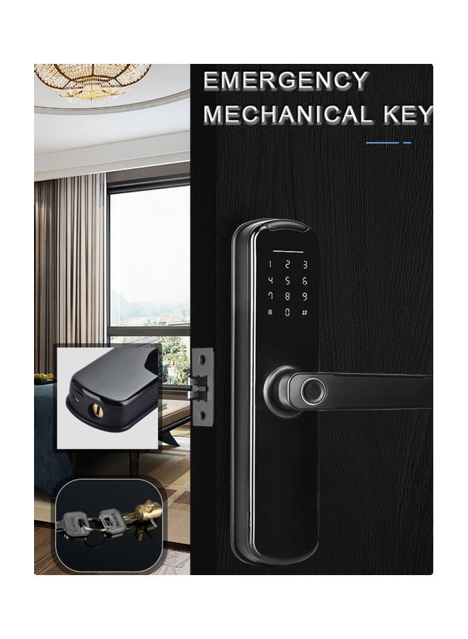 Tuya Fingerprint Indoor Electronic Lock Black