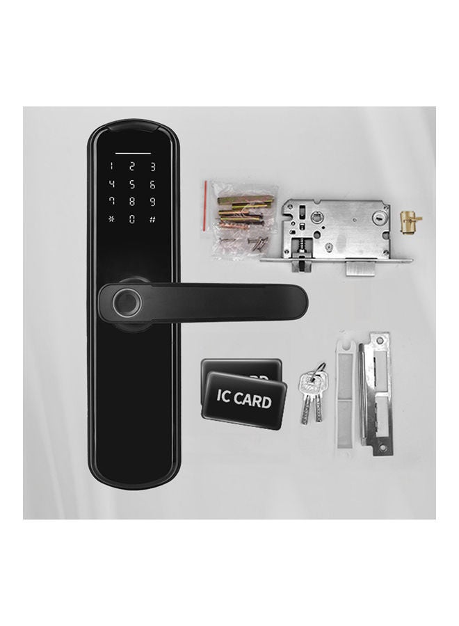 Tuya Fingerprint Indoor Electronic Lock Black