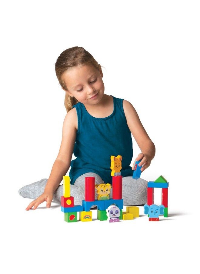 Word Party My First Building Blocks 22 Piece Wood Set Lulu Bailey Franny Kip And 18 Blocks Of Different Shapes And Colors From The Netflix Original Series 18+ Months