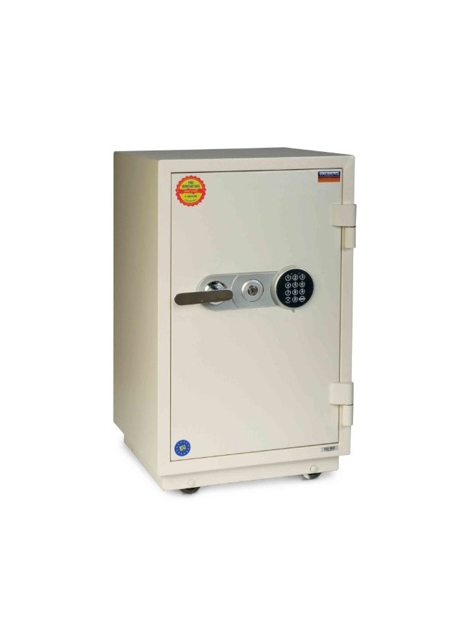 Aa Lp Valberg Fire-Resistant Safe Locker With 1 Digital Lock And 1 Keylock For Maximum Security Durable Perfect For Home Office And Protecting Valuables.