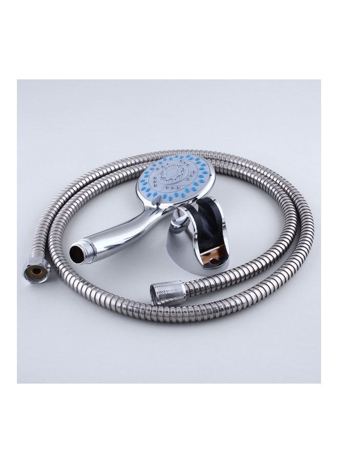 Handheld Shower Head Set With Hose Silver