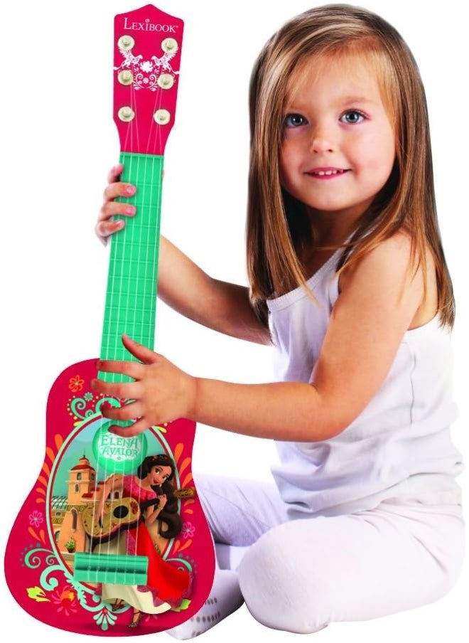 Lexibook Disney Elena Of Avalor Elena My First Guitar For Children, 6 Nylon Strings, 21’’ Long, Guide Included