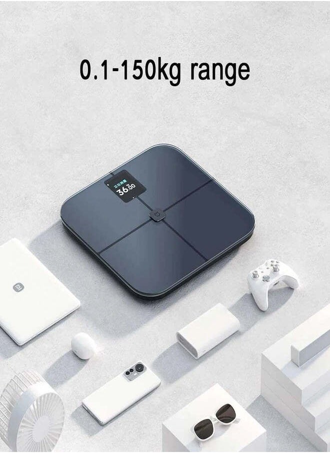 Personal Smart Body Scale Upto 180Kg 0.1Kg Bluetooth Large Tft Colour Screen Accurate Weight Tracking Monitors Heart Rate Tracks Body Fat Easy App Sync Google Fit, Apple Health, Fitbit Full Body Report Automatic Profile Identification